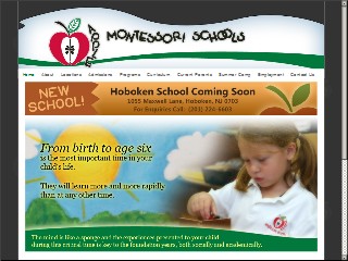 Web site www.applemontessorischools.com, Apple Montessori School