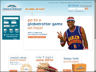 Web site www.hojo.com, Howard Johnson
