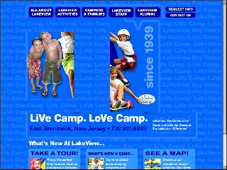 Web site www.lakevu.com, LakeView Day Camp