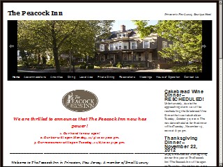 Web site www.peacockinn.com, Peacock Inn
